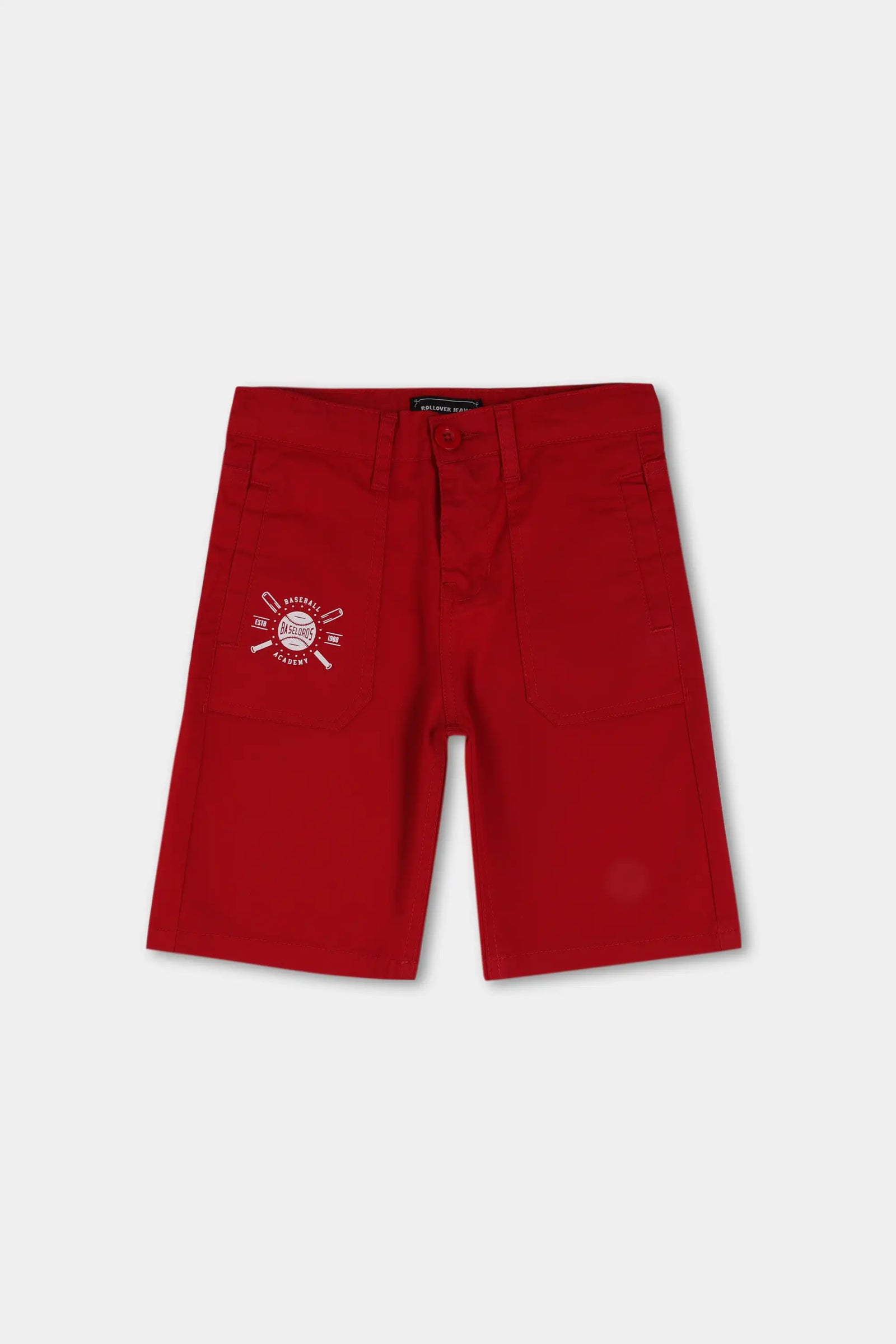 Boys Red Twill Gamer Shorts