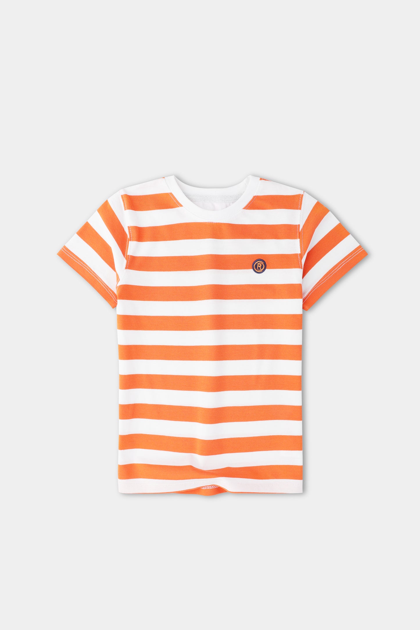 Boys Citrus Striped Signature Tee