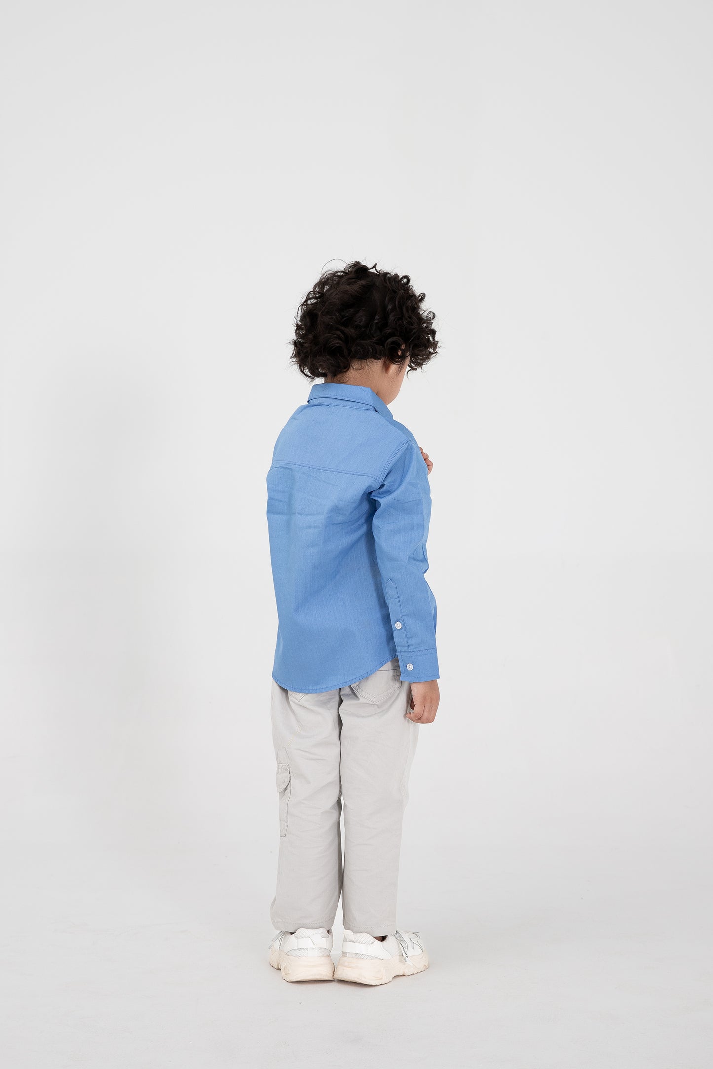 Boys Blue Anchor Casial Shirt