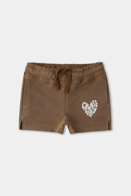 Girls' Happy Hearts Terry Shorts