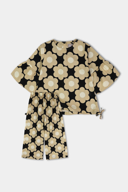 Bold Bloom Girls Co-ord Set