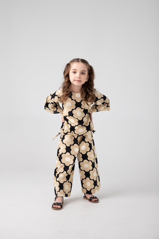 Bold Bloom Girls Co-ord Set