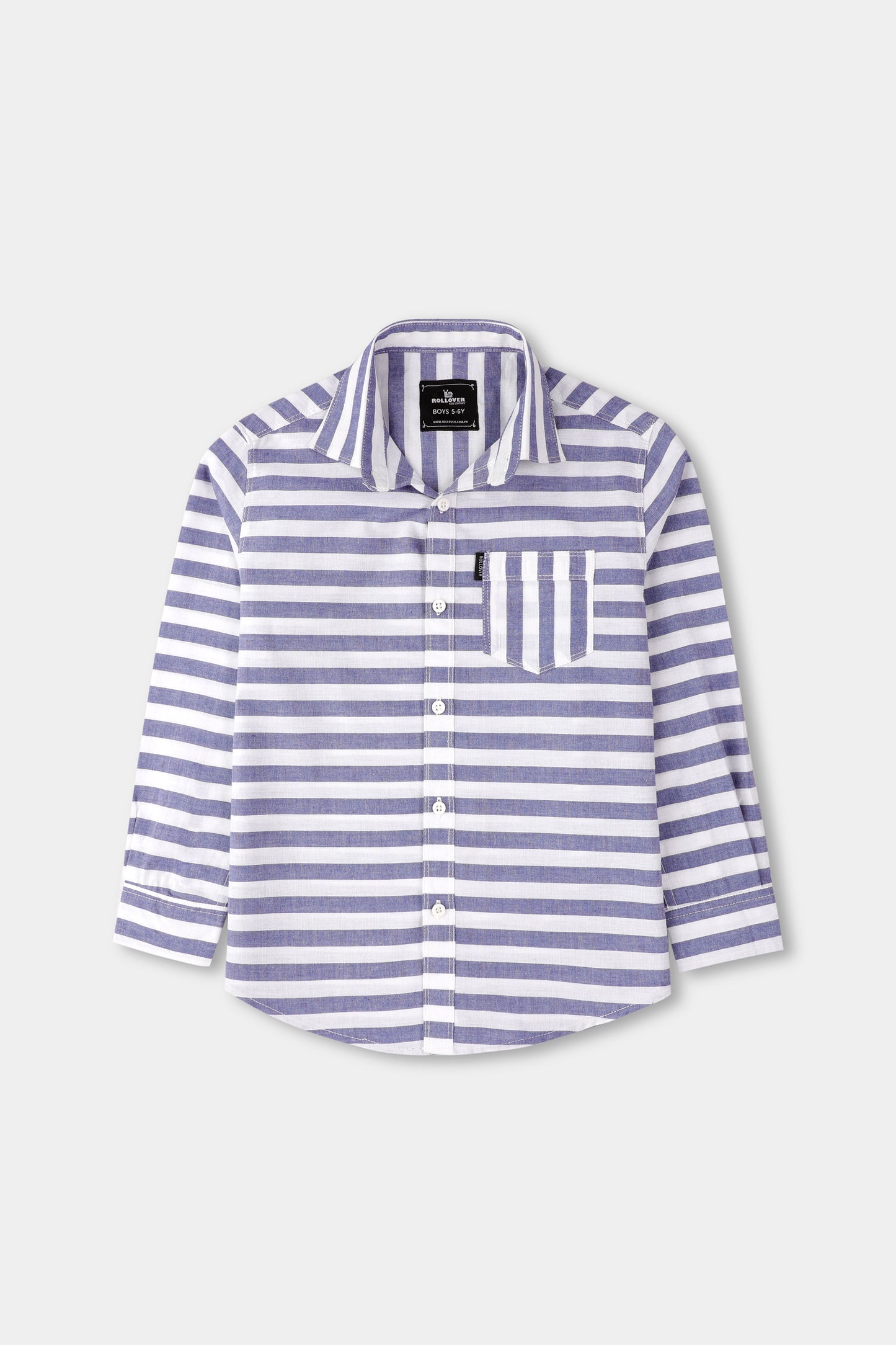 Boys Sailor Stripe Cotton Shirt