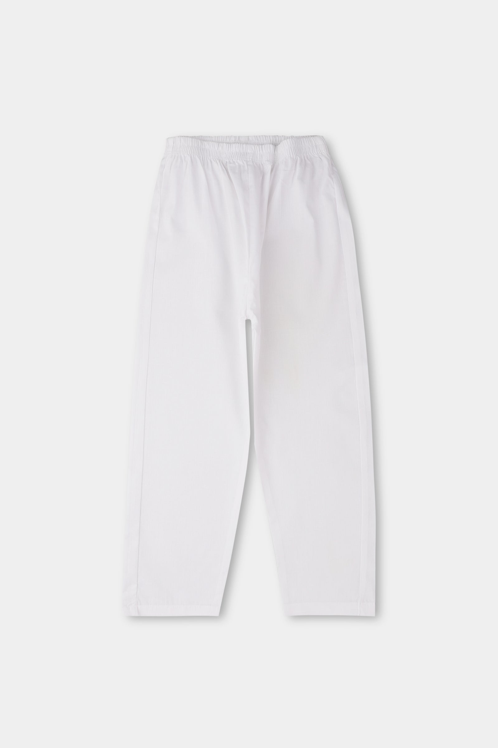 White Everyday Cotton Trousers