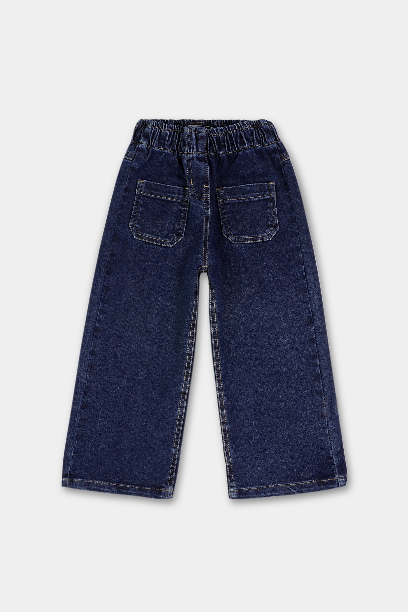 Indigo Ease Wide-Leg Jeans