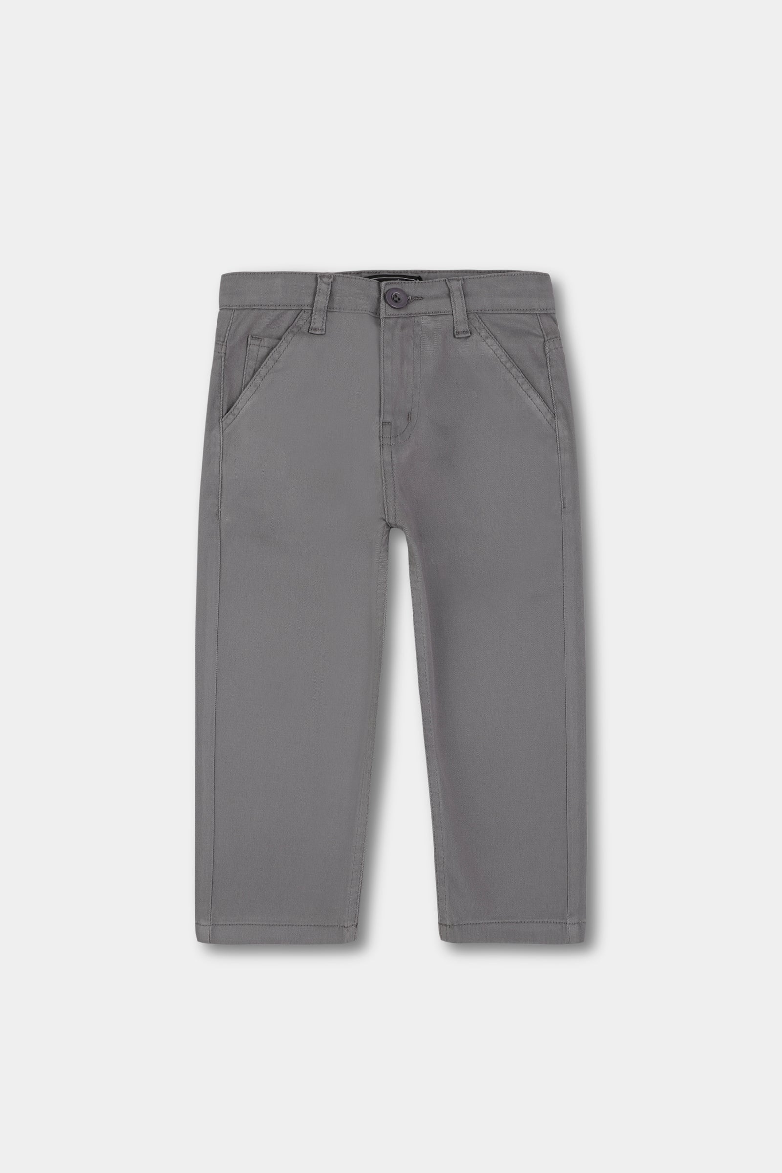Boys Grey Twill Pants