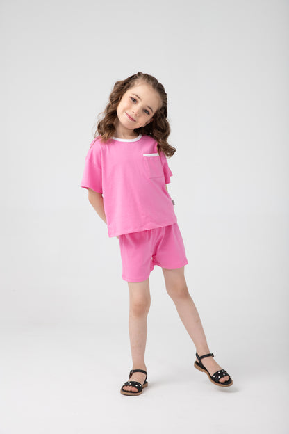 Girls' Pink Ease Co-ord Set