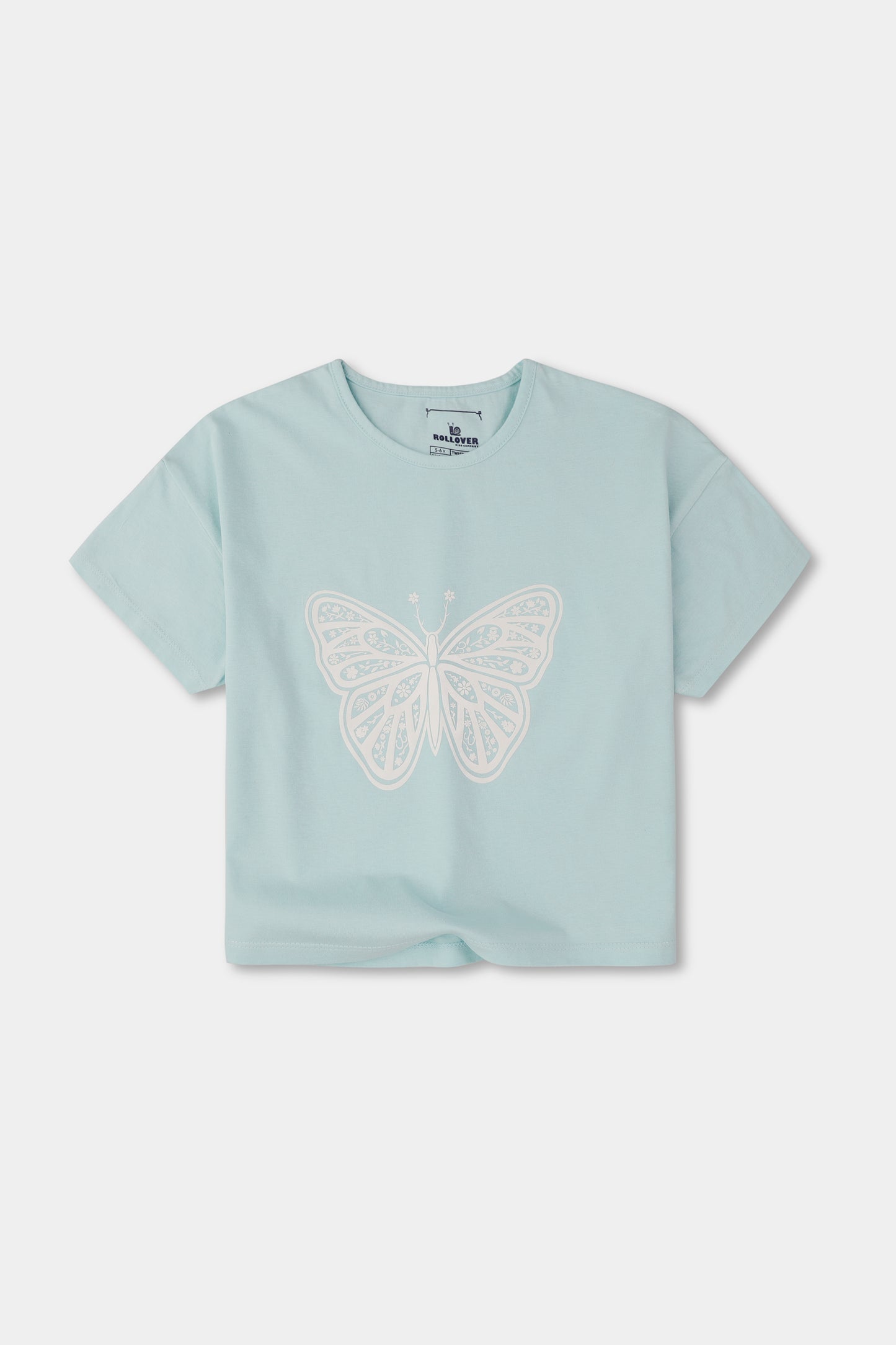 Mint Butterfly Boxy Tee