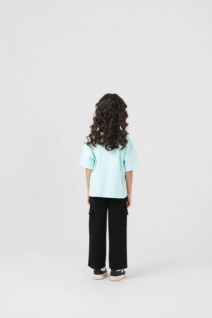 Mint Butterfly Boxy Tee