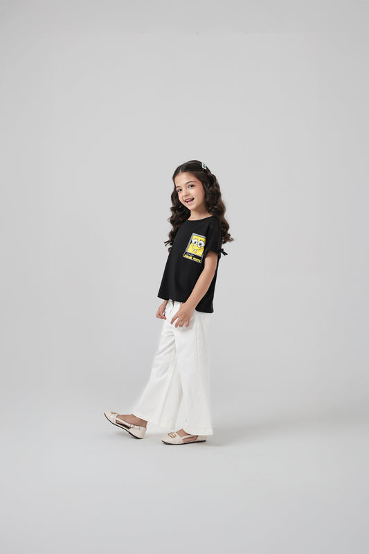 Girls Sponge-Bob Boxy Tee