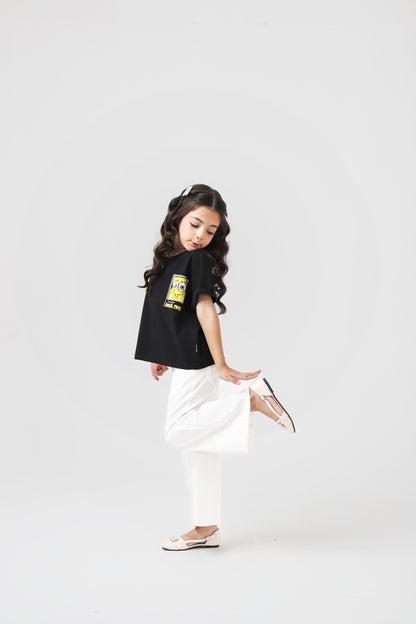 Girls Sponge-Bob Boxy Tee