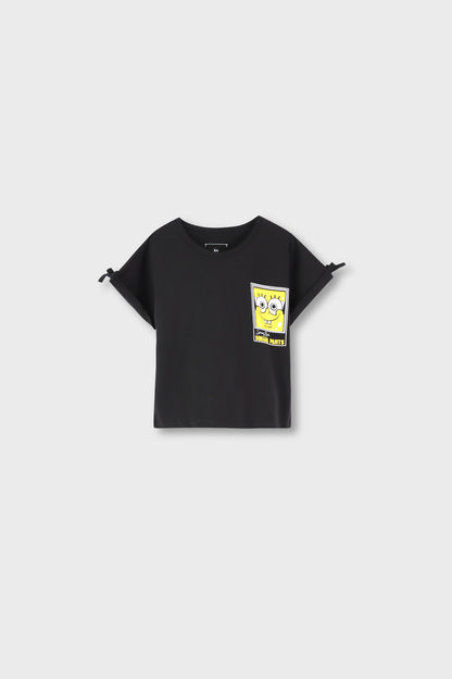 Girls Sponge-Bob Boxy Tee