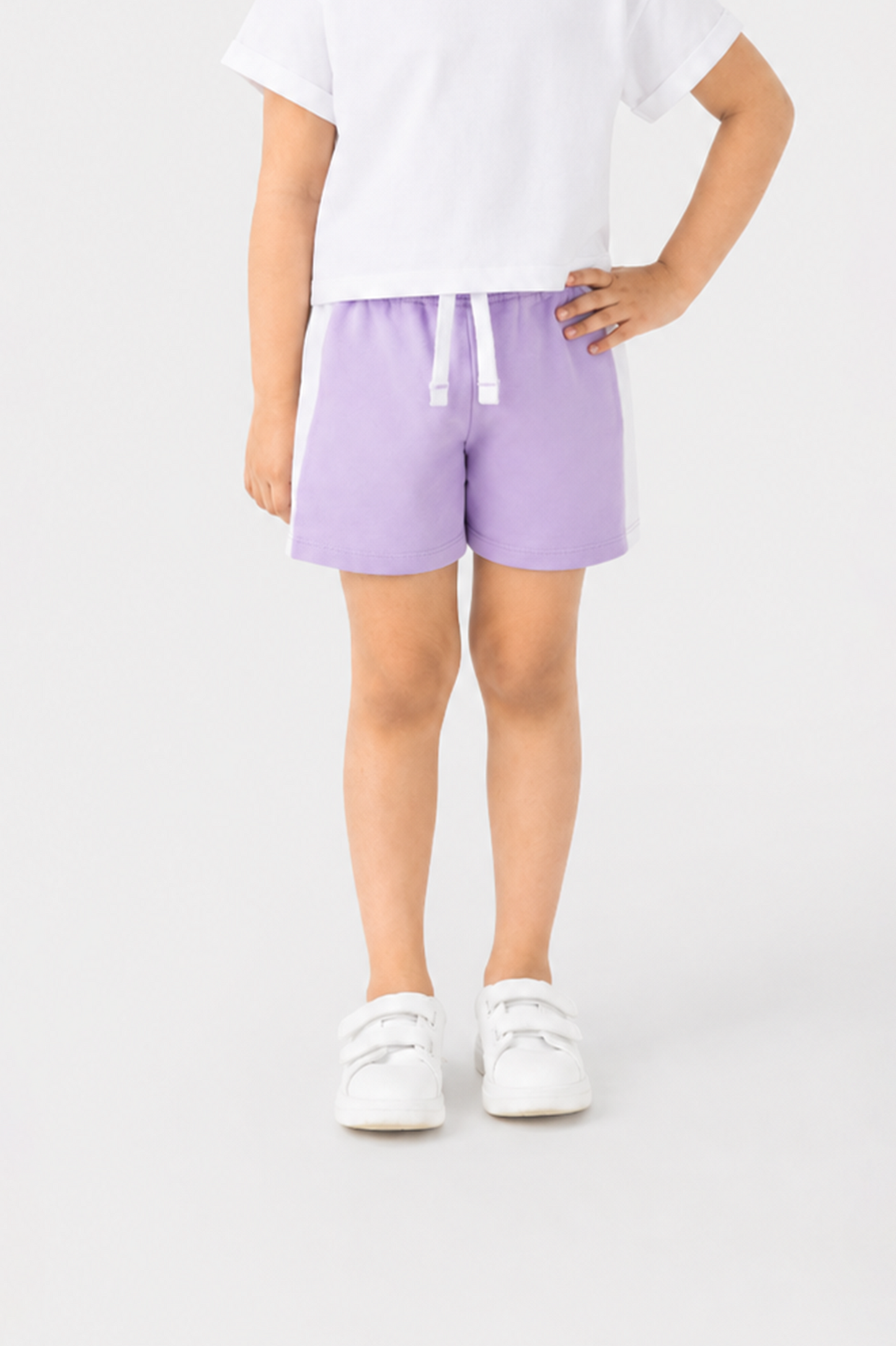 Girls Lilac Sport Terry Shorts