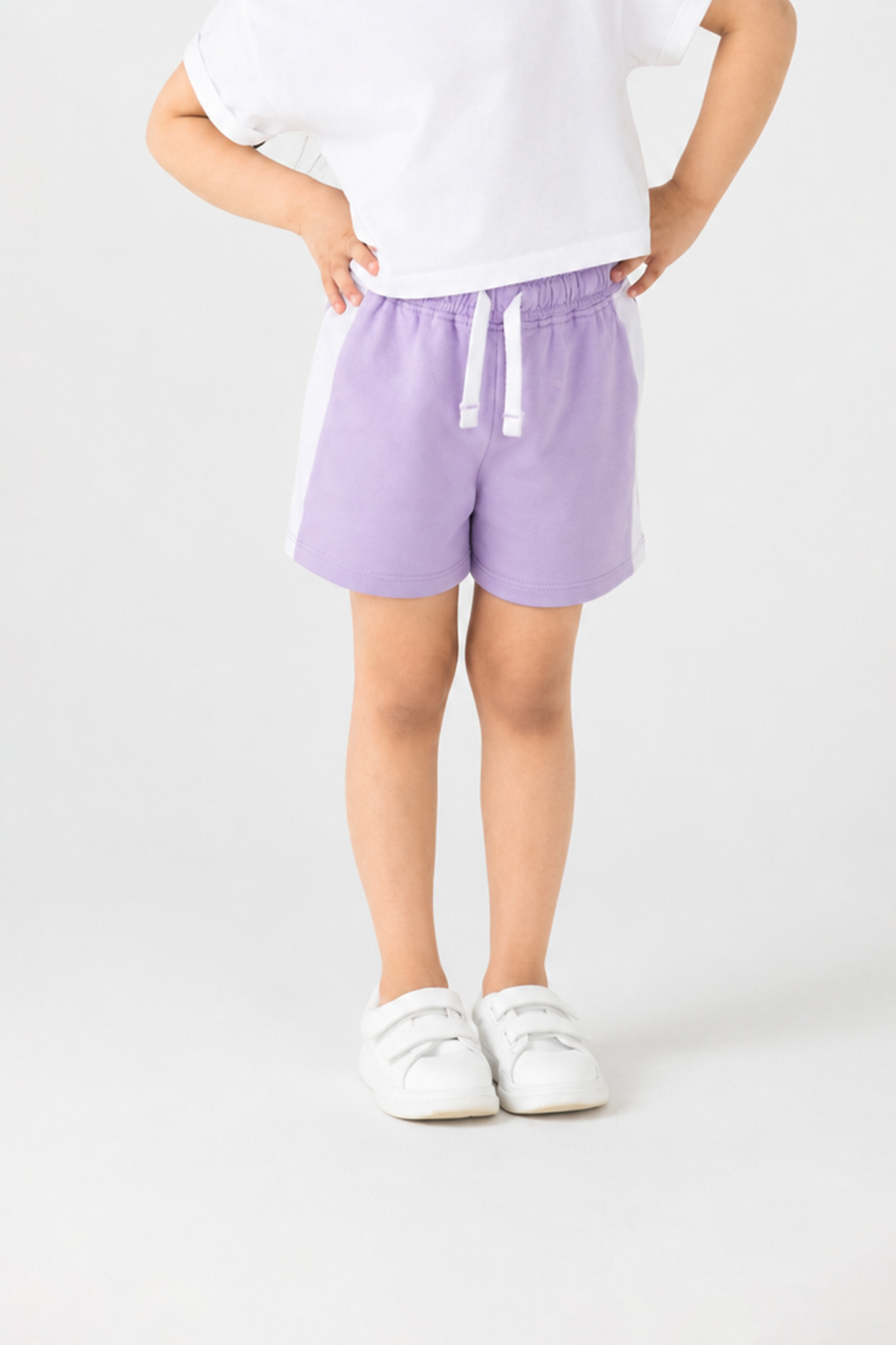 Girls Lilac Sport Terry Shorts