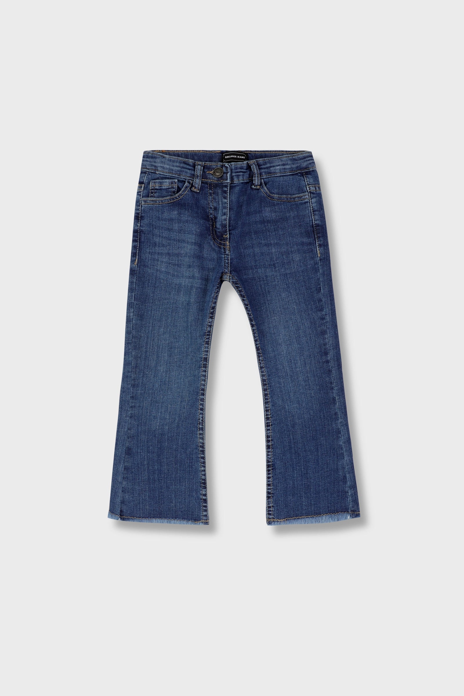 Girls Frayed Bell Bottom Jeans