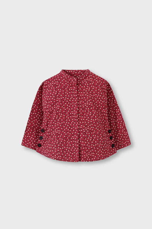 Berry Bloom Flannel Top