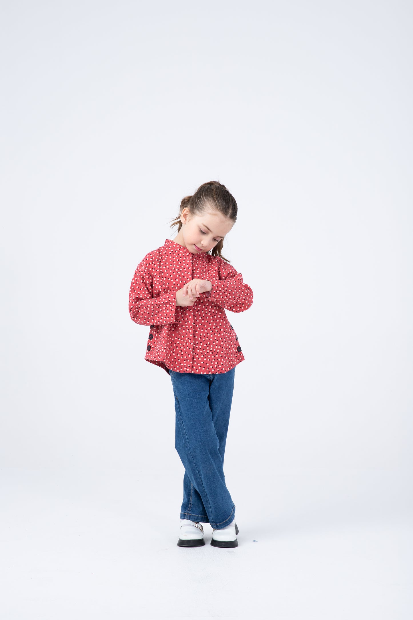 Berry Bloom Flannel Top