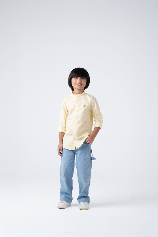 Classic Cream Cotton Shirt