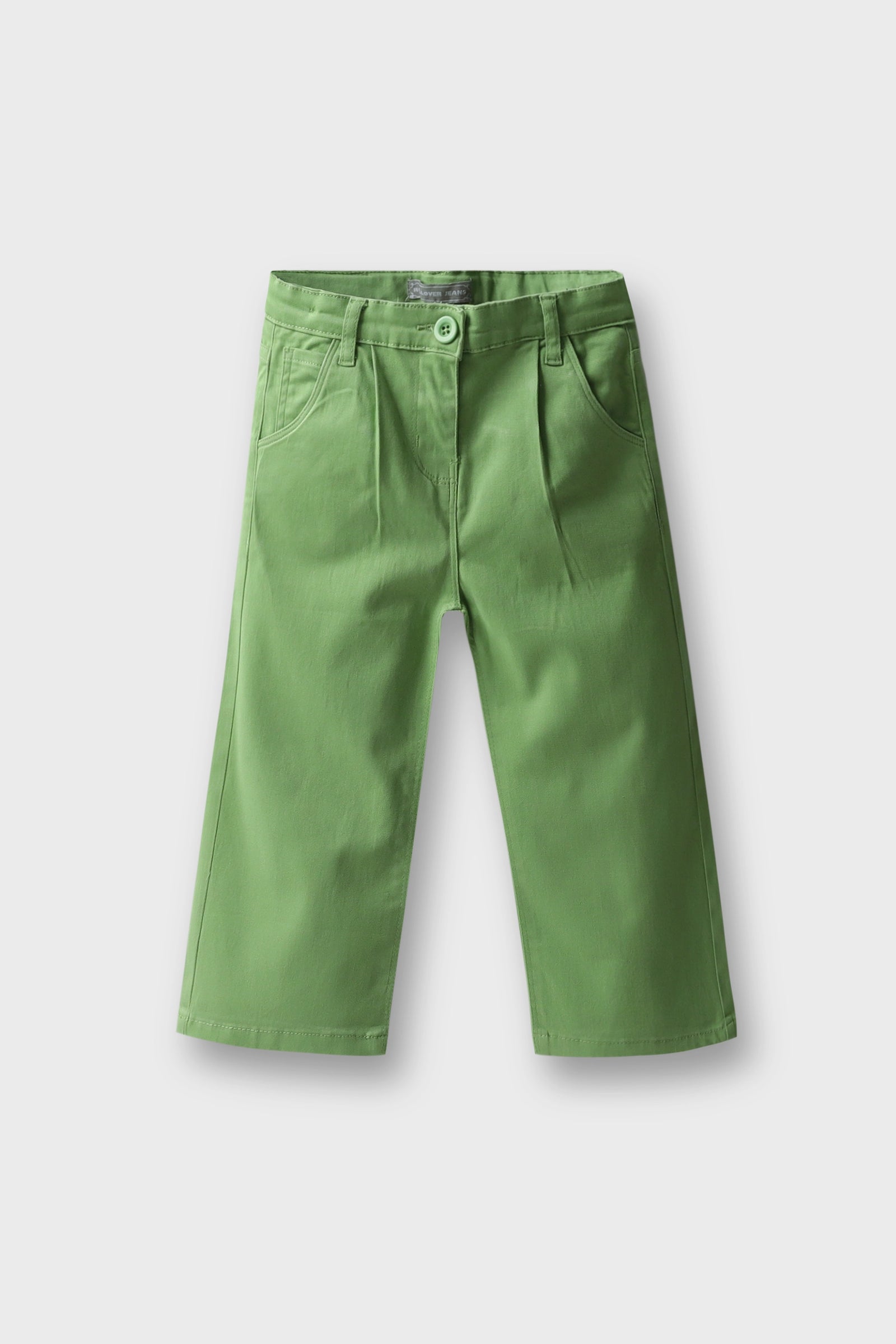 Girls Green Twill Pants