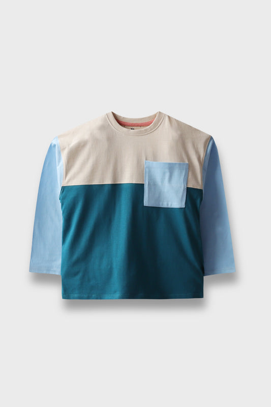 Tri-tone Boxy Tee