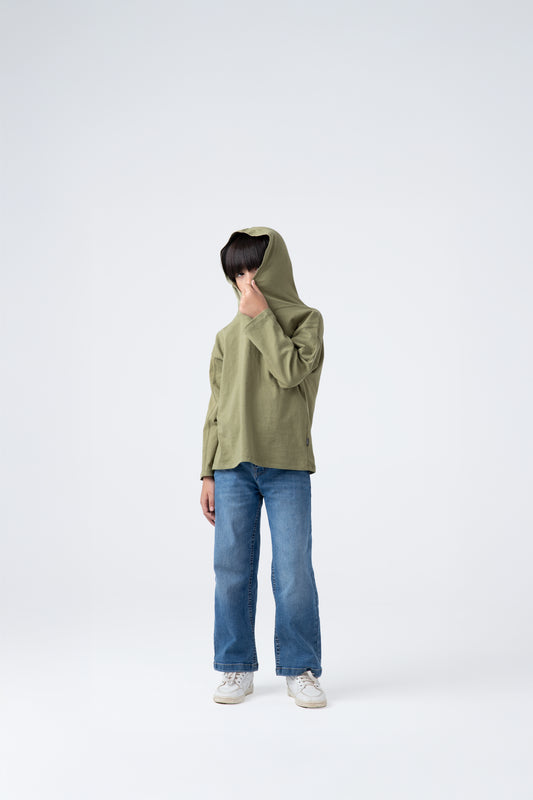 Olive Hooded Tee