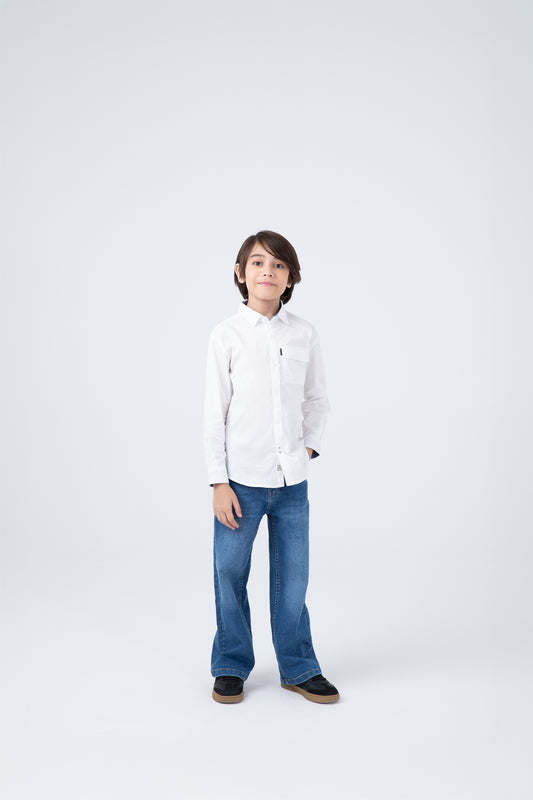 Crips White Cotton Shirt