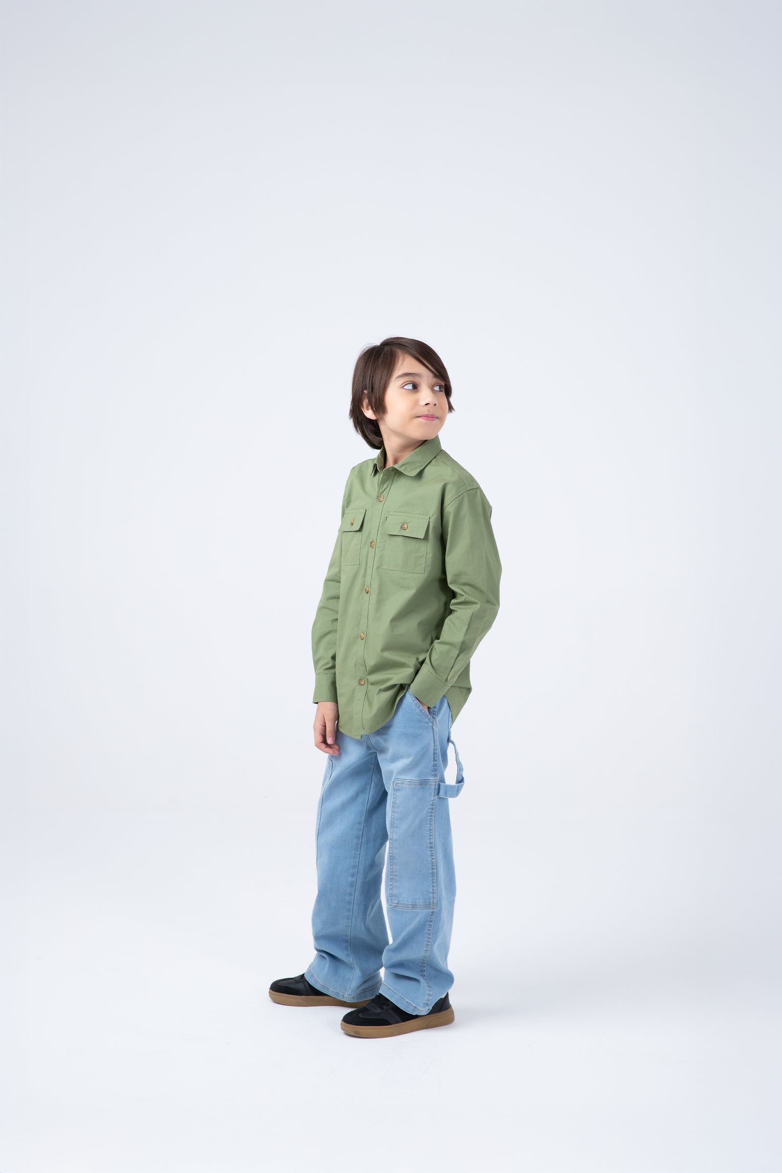 Leafy Green Casual Shirt