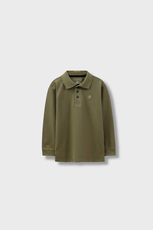 Olive Pique Polo