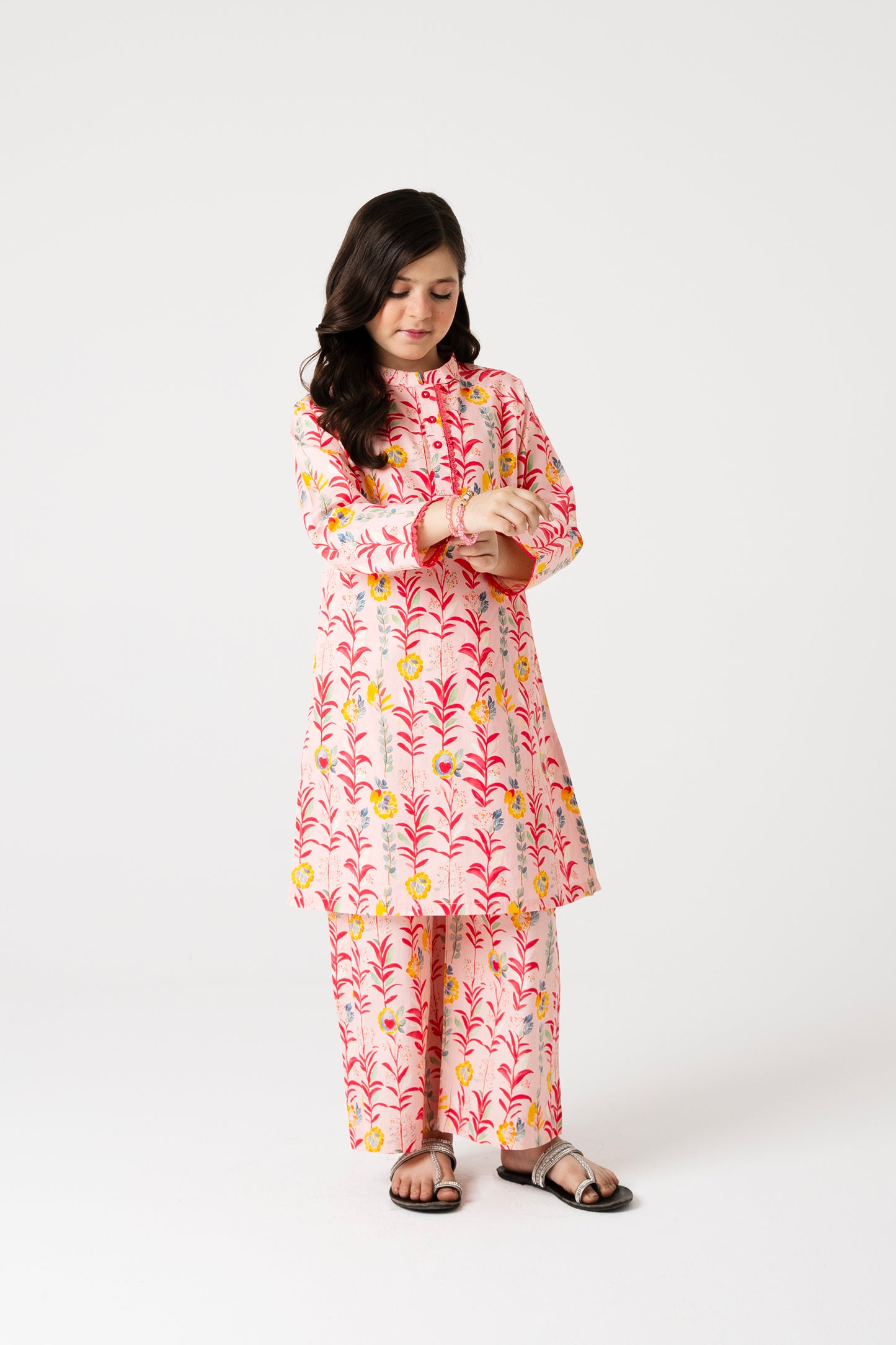 Garden Bloom Cotton Kurta Set - 2pc
