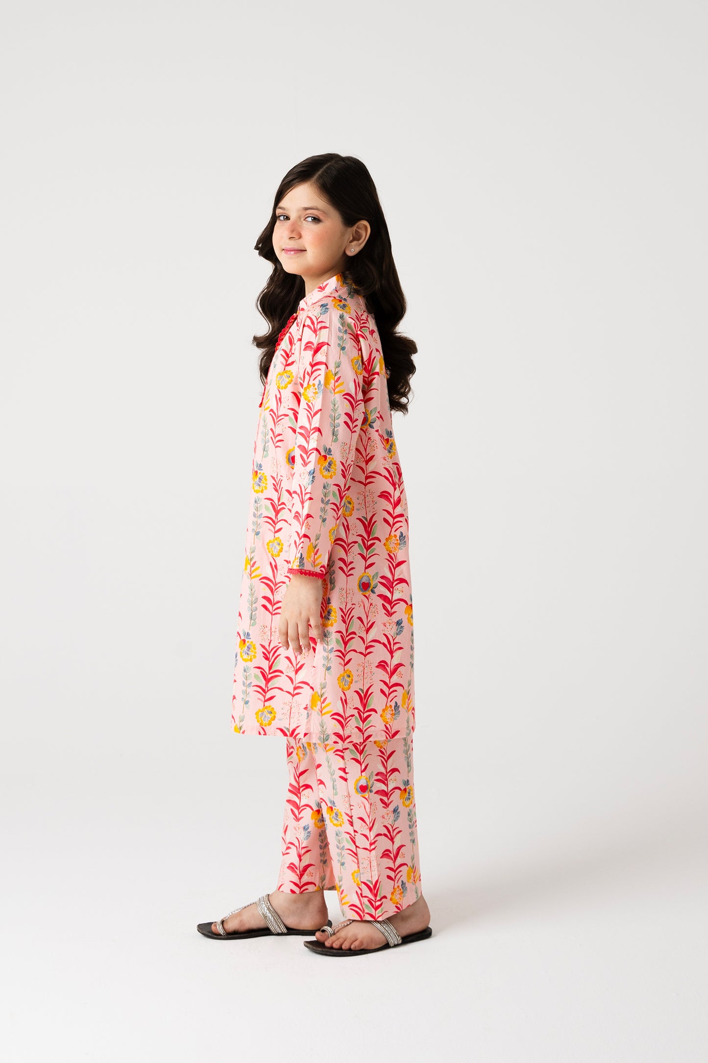 Garden Bloom Cotton Kurta Set - 2pc