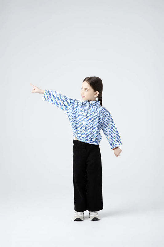 Blue Heartsy Top