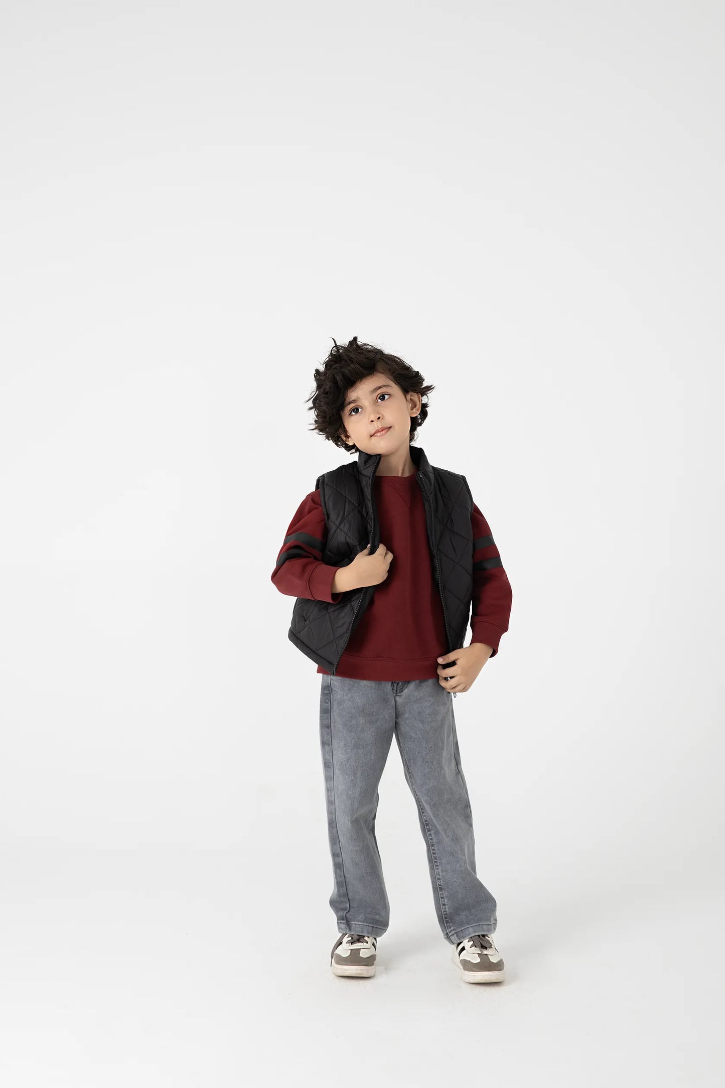 Black Sleeveless Puffer Jacket