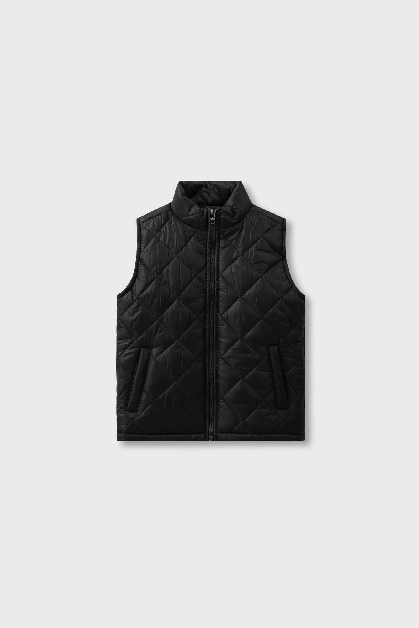 Black Quilted Puffer Jacket