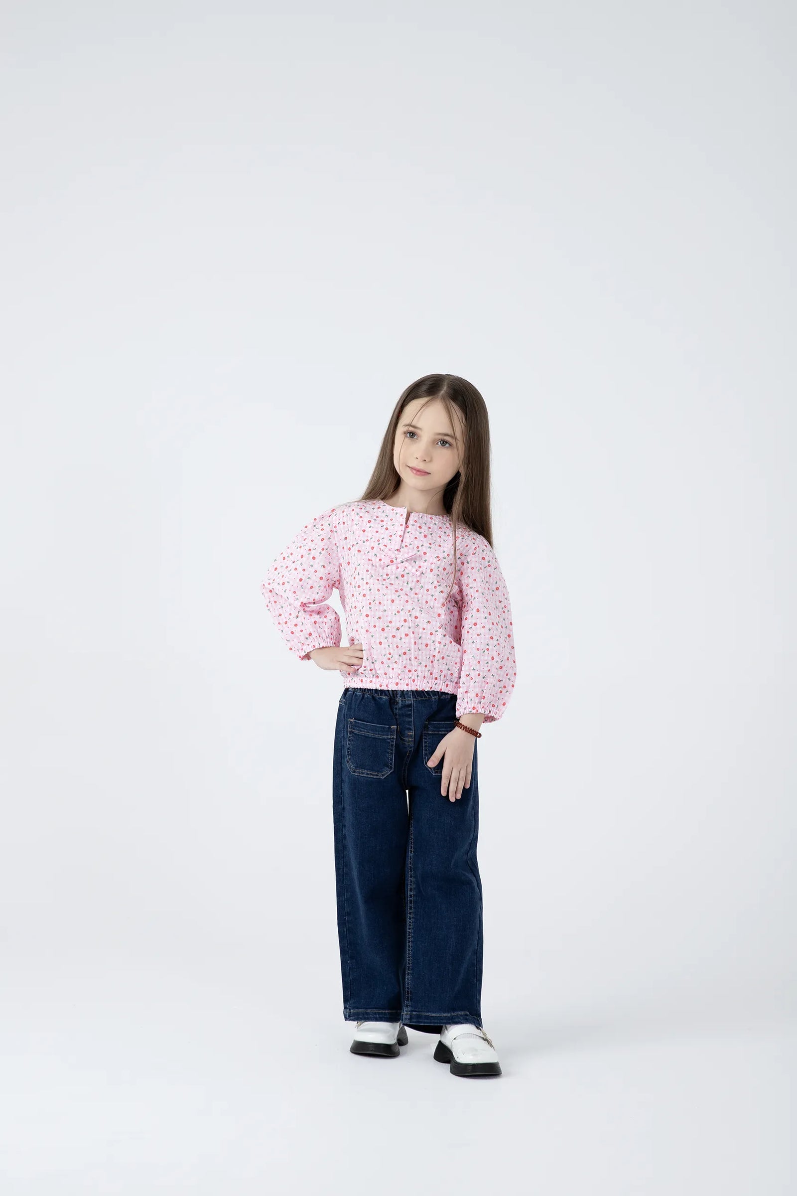 Cherry Floral Cotton Top