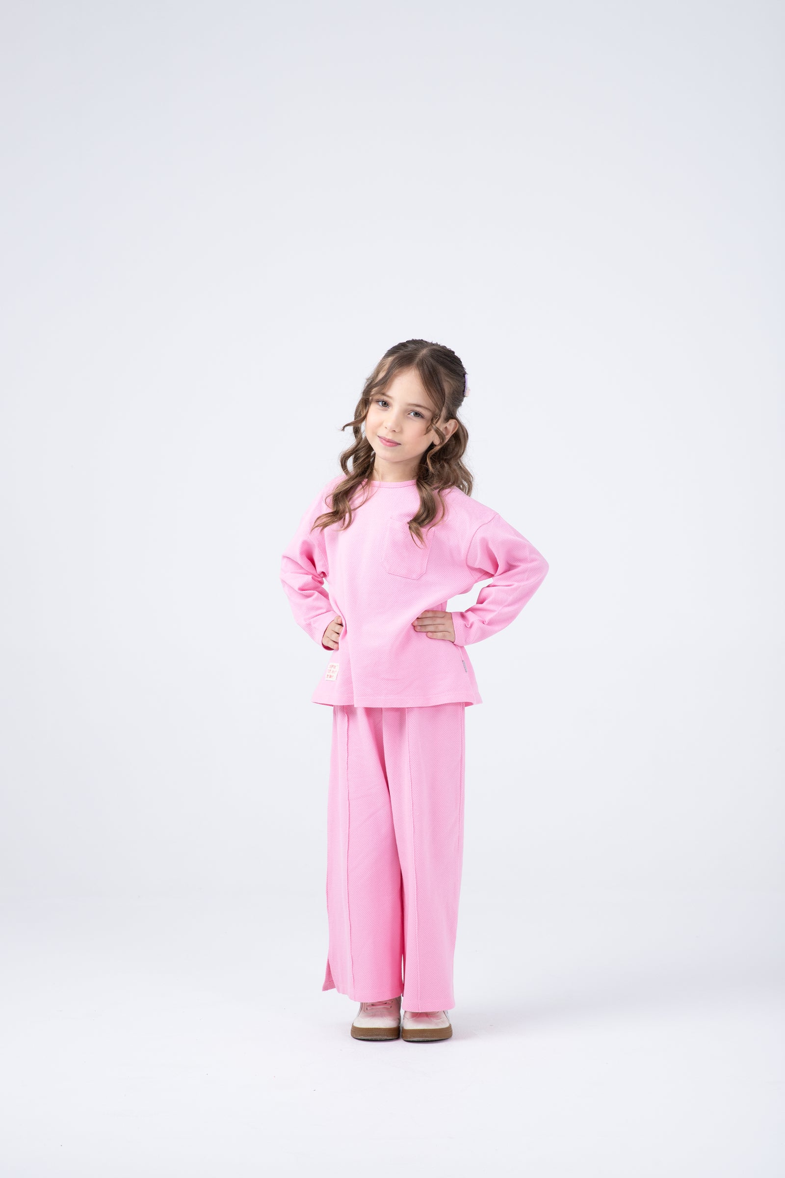 Pink Bubblegum Pique Co-ord Set