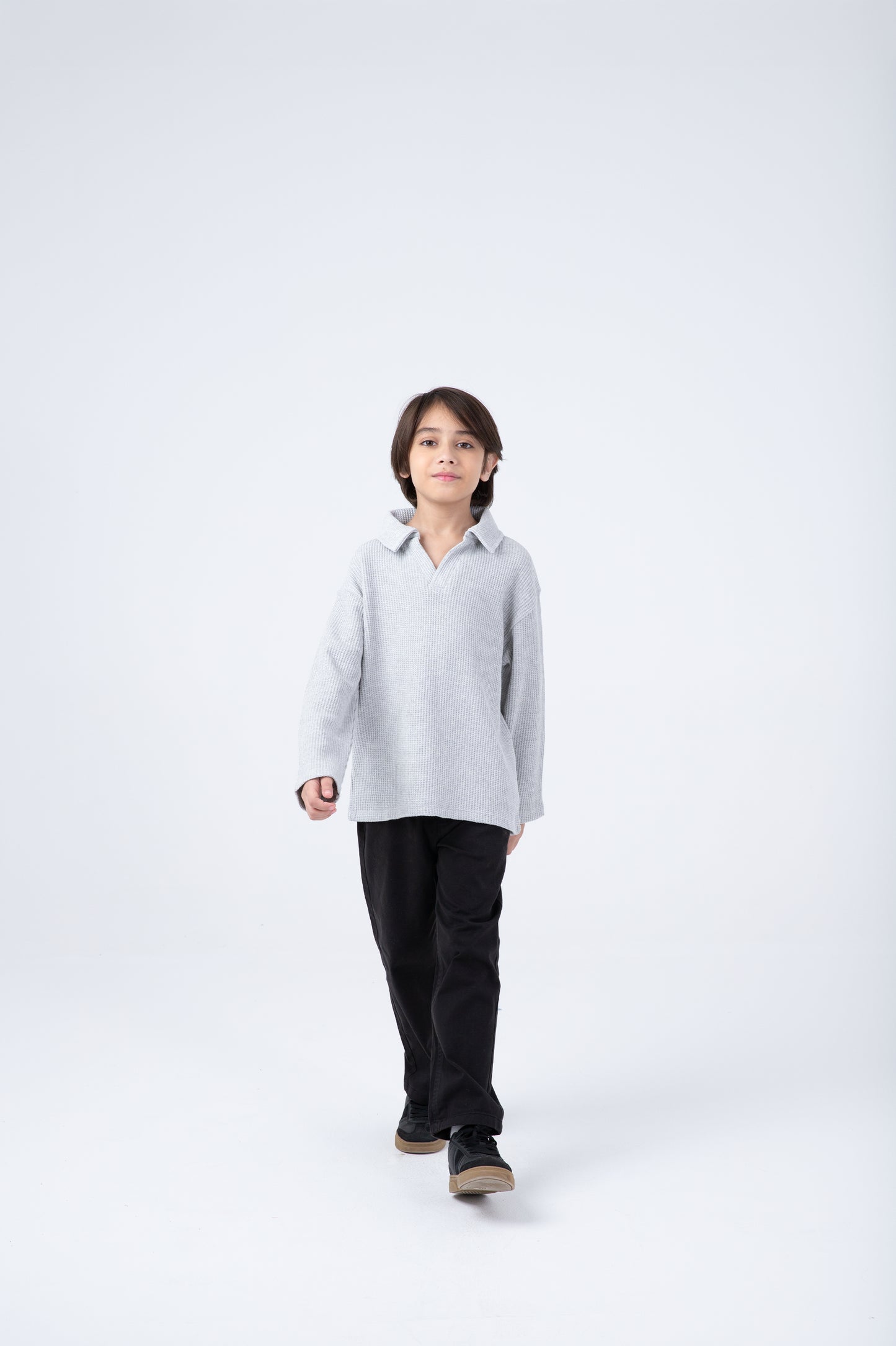 Grey Polar Polo