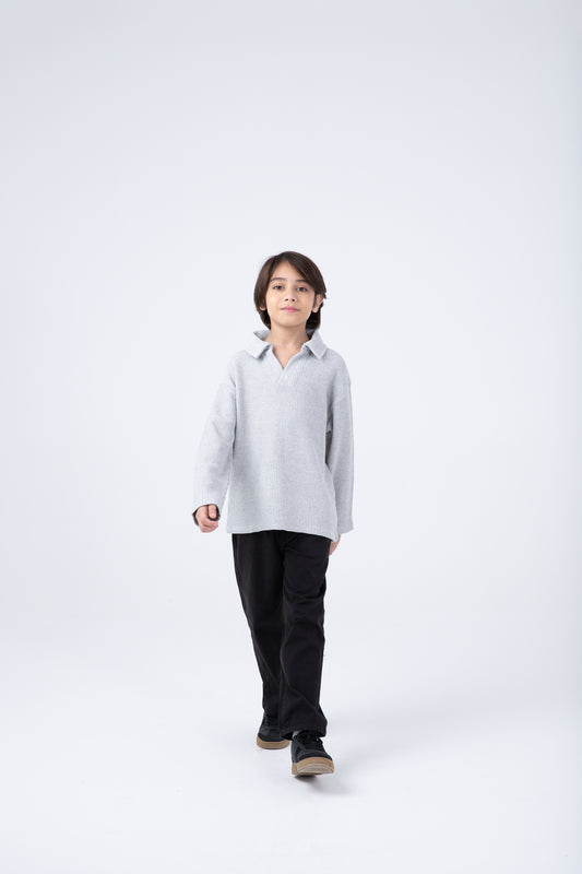 Grey Polar Polo