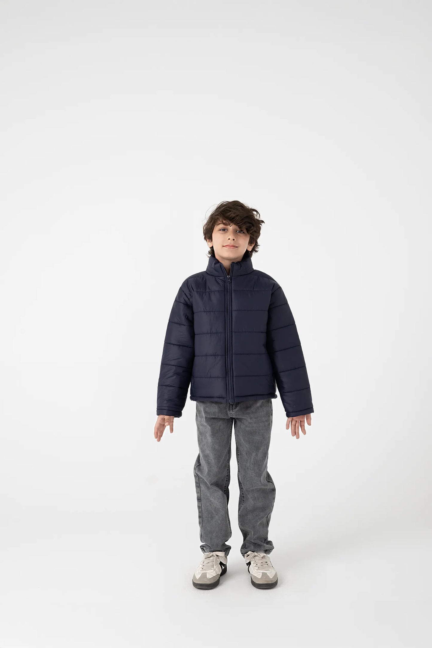 Boys Navy Puffer Jacket