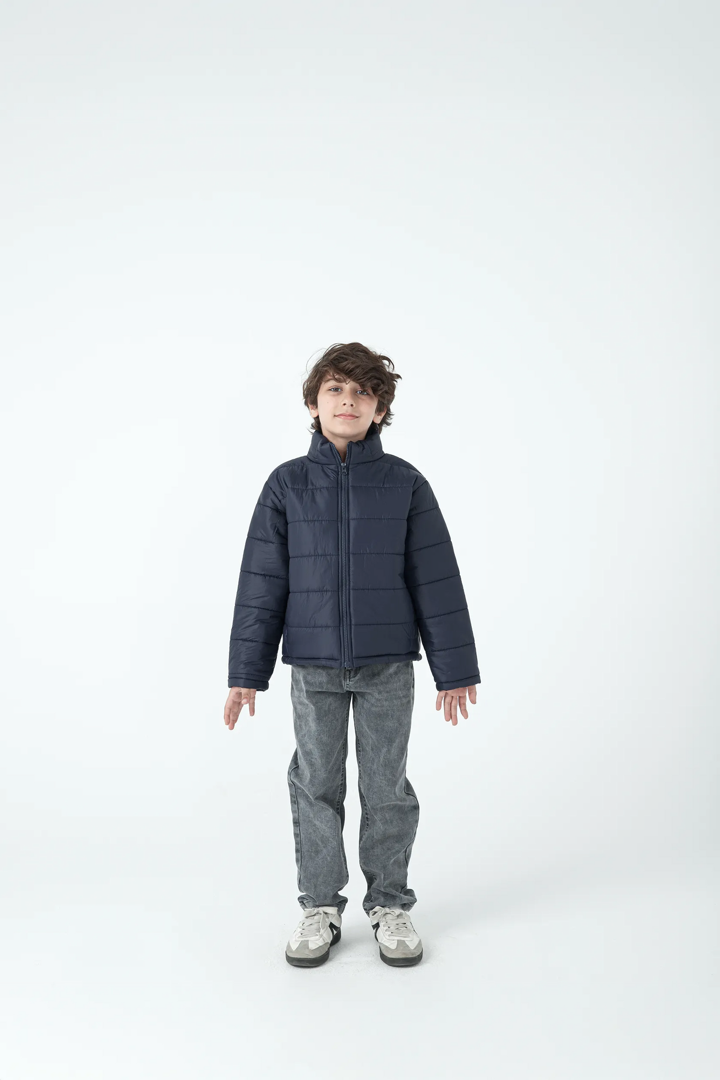 Boys Navy Puffer Jacket