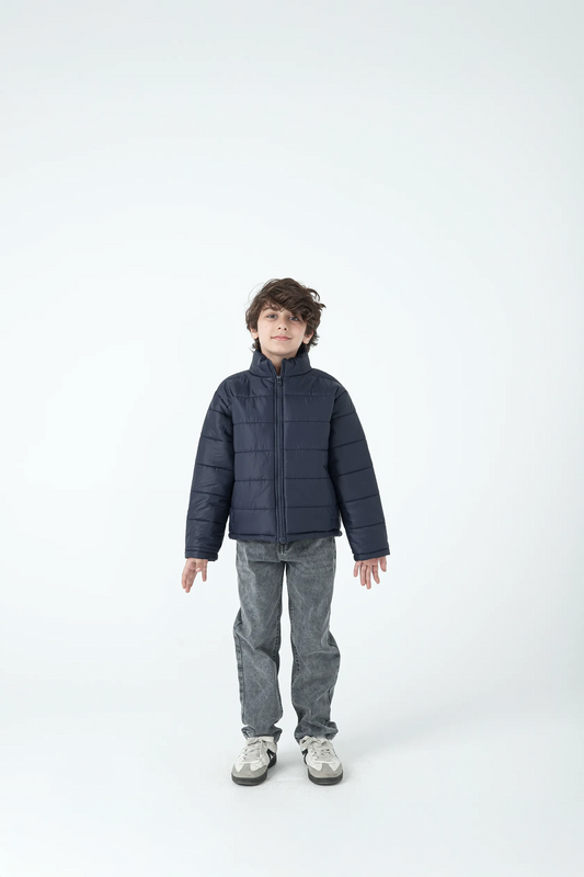 Boys Navy Puffer Jacket