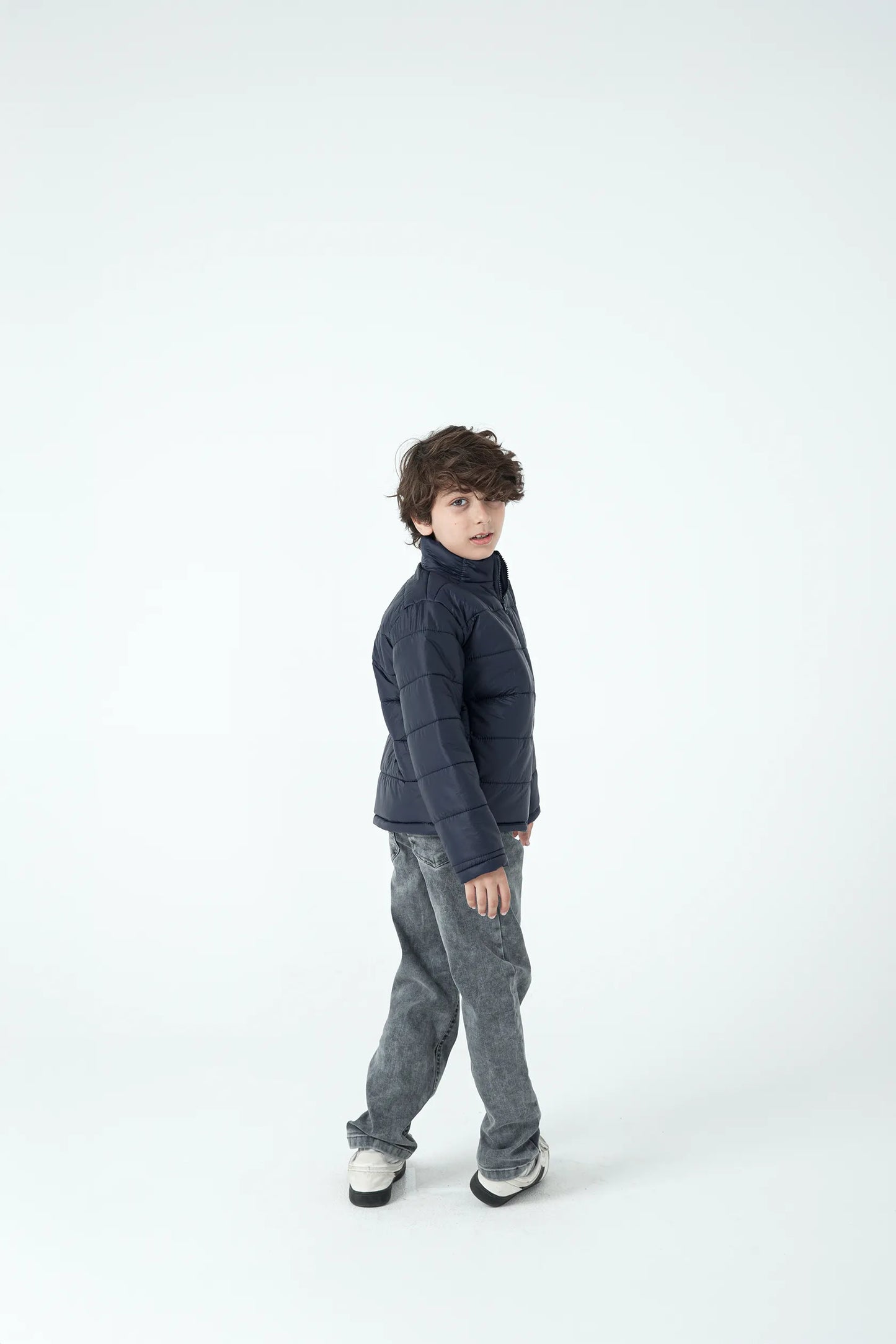 Boys Navy Puffer Jacket