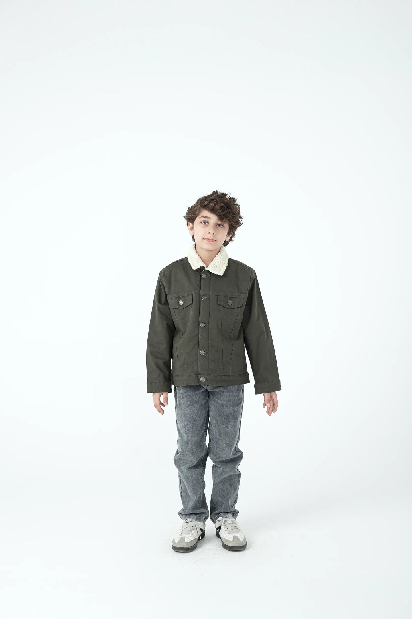 Boys Olive Trail Twill Jacket
