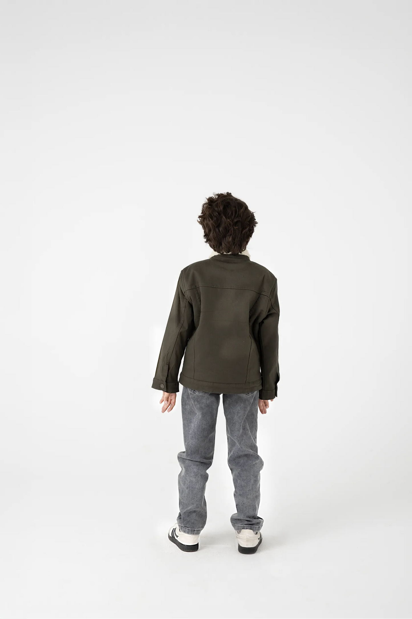 Boys Olive Trail Twill Jacket