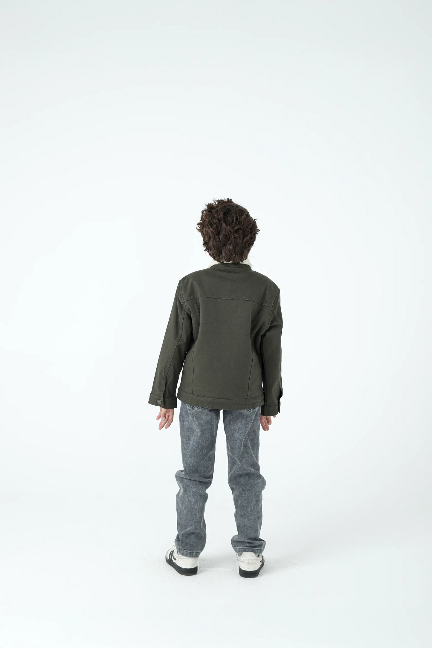 Boys Olive Trail Twill Jacket