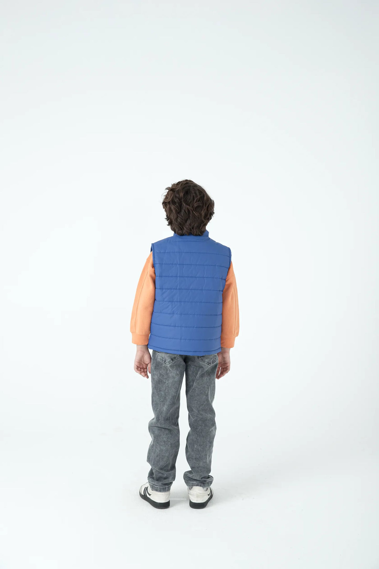 Boys Royal Sleeveless Puffer Jacket
