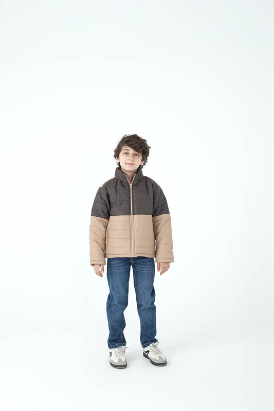 Boys Cocoa Block Puffer