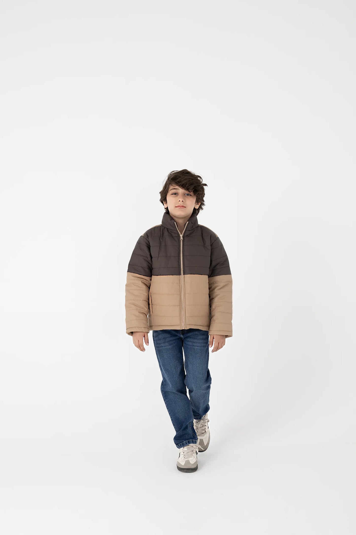 Boys Cocoa Block Puffer