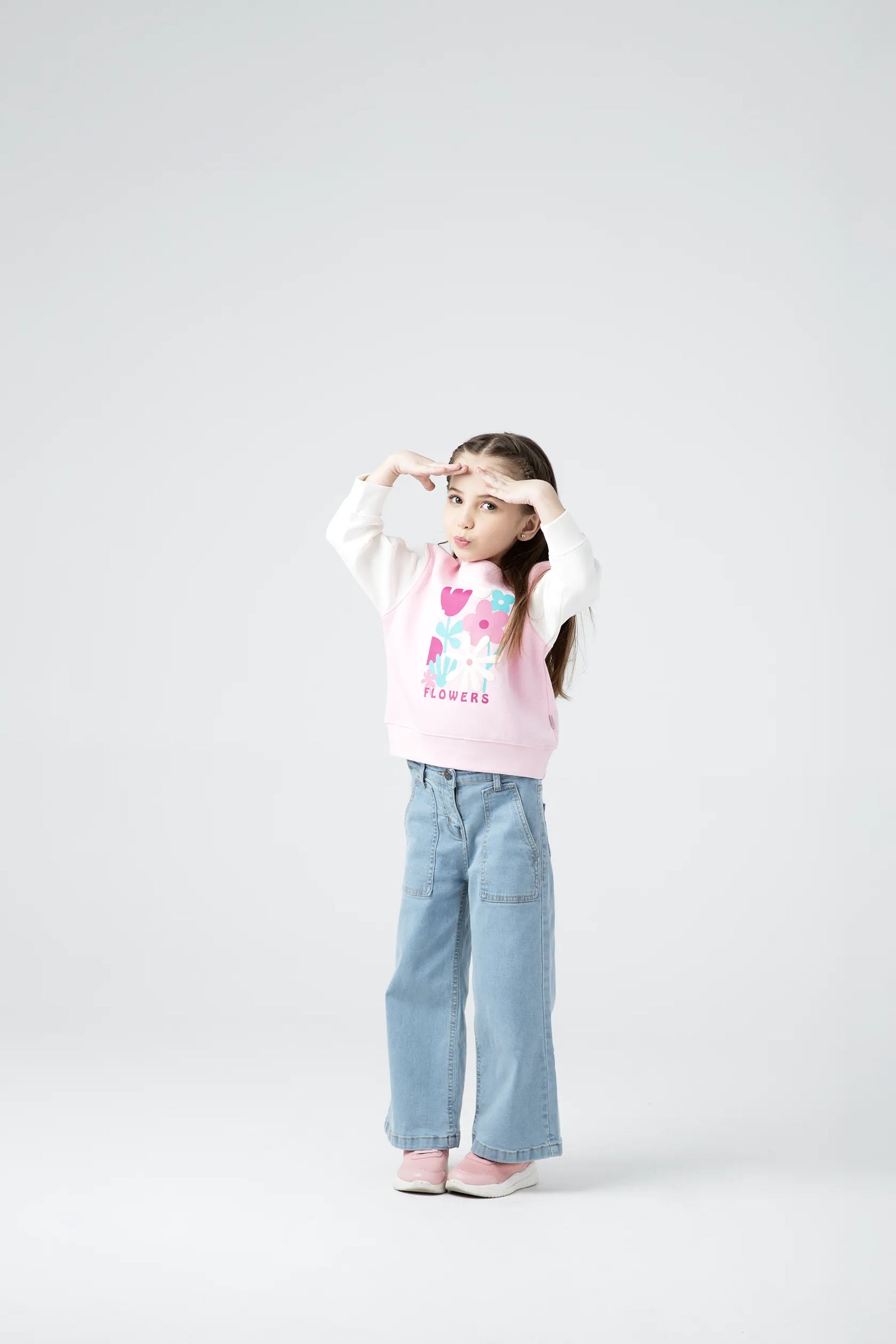 Grls Floral Bloom Fleece Sweatshirt