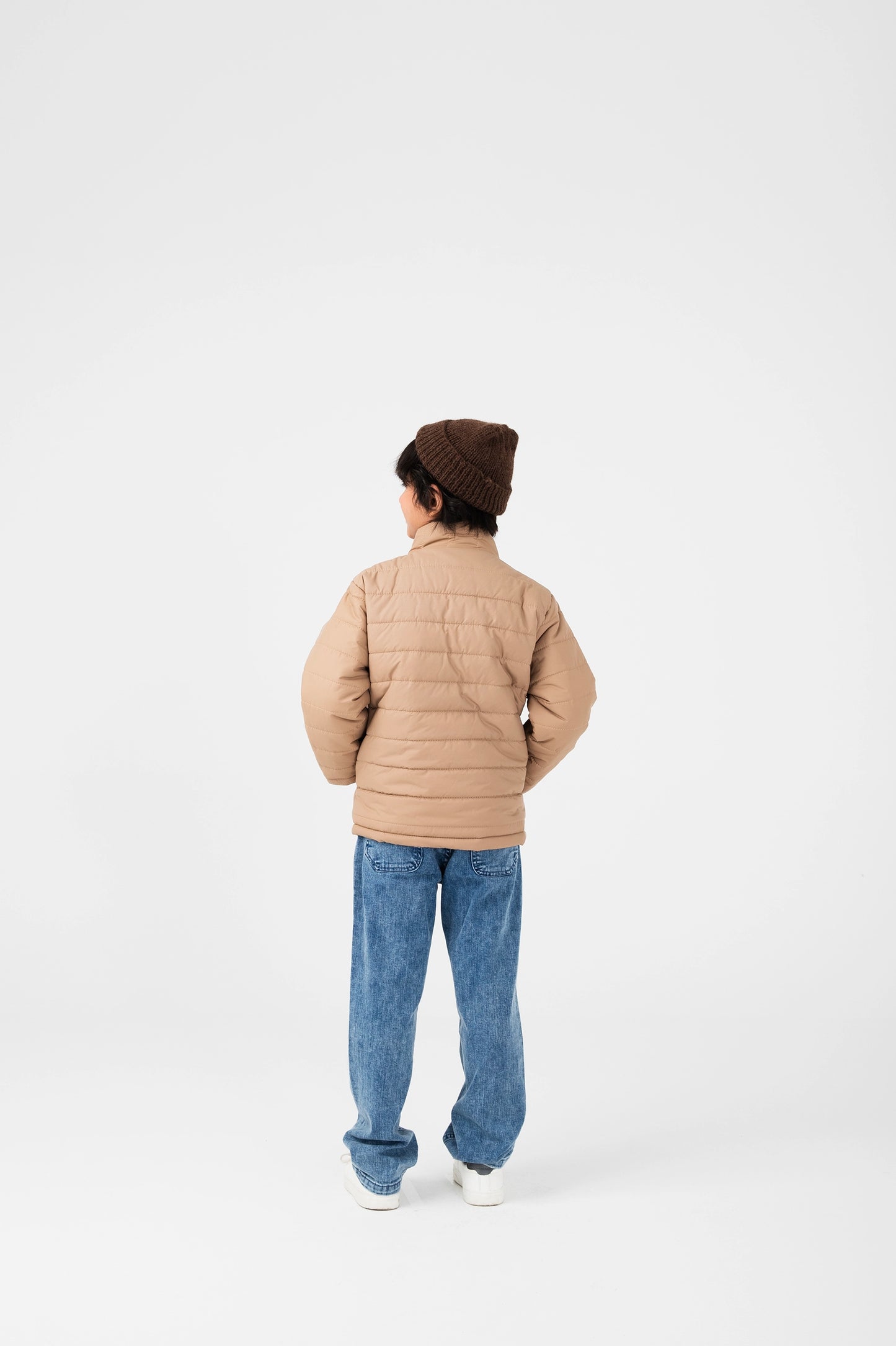 Boys Skin-Tone Puffer Jacket