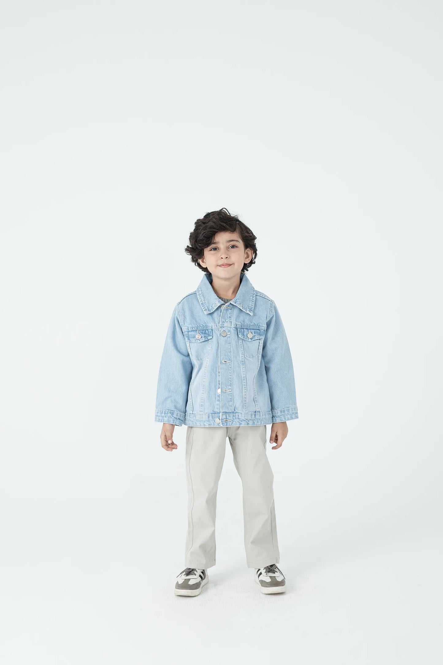 Boys Faded Blue Denim Jacket